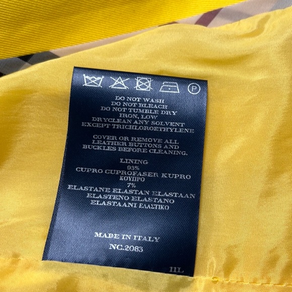 Burberry London Evening Jacket, Yellow, size 12 - Picture 13 of 15
